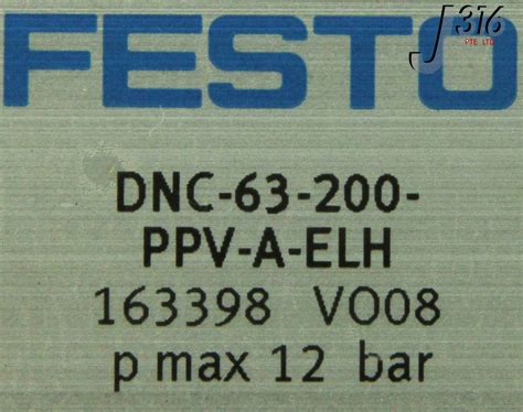 Festo Pneumatic Cylinder P N Dnc Ppv A Elh