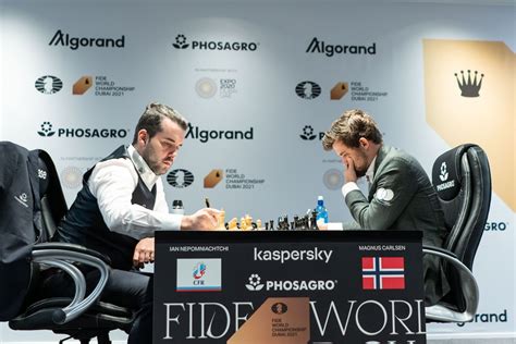 FIDE World Chess Championship 2021: Carlsen Defeats Nepomniachtchi 7.5 ...