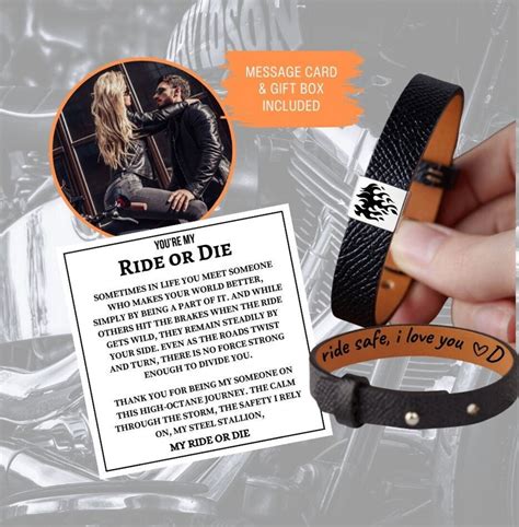 You're My Ride or Die Personalized Leather Gift for Him - Etsy