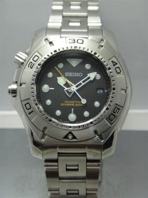 Seiko Diver S M Date Black Dial Kinetic Men Catawiki