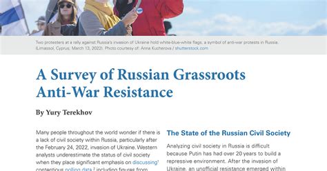 Kennan Cable No A Survey Of Russian Grassroots Anti War Resistance