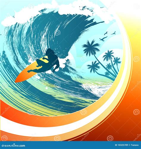 Surfing Vector Royalty Free Stock Images Image 10325789