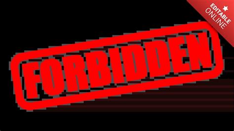 Forbidden | Caution | Text Effect Generator