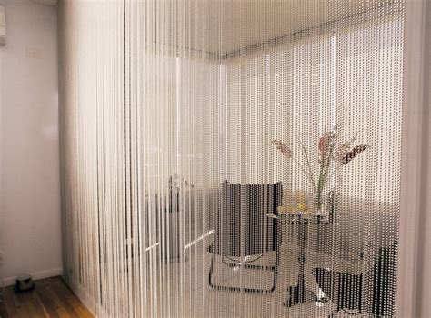 Silver Metal Bead Curtain Curtains Metal Curtain Architectural