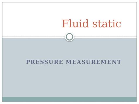 (PPTX) Fluid Static - DOKUMEN.TIPS