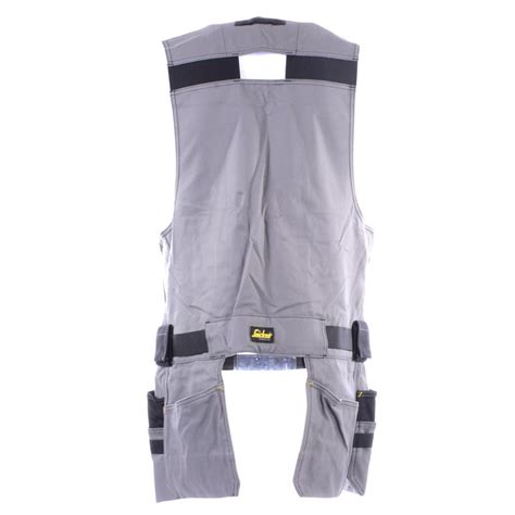 Snickers Canvas Tool Vest Greyblack Its