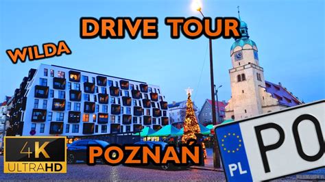 Drive Tour Poznan Poland Wilda December K Youtube