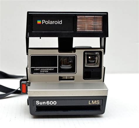 Vintage Polaroid Sun 600 LMS Silver Black Instant Film Camera Etsy