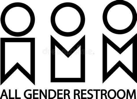 All Gender Restroom Icon Stock Illustrations 65 All Gender Restroom