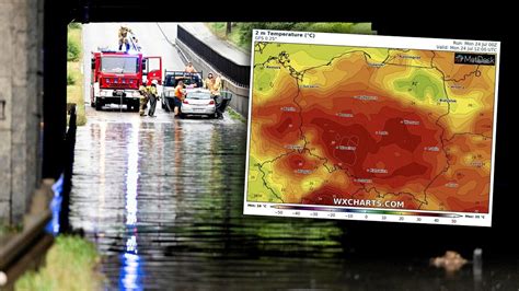 Pogoda długoterminowa Najpierw upał a później gwałtowne burze