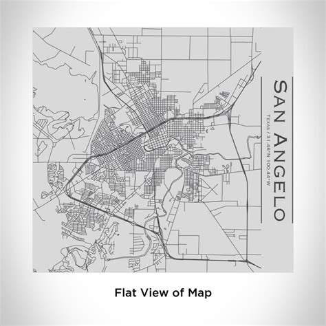 San Angelo - Texas Engraved Map Tumbler — JACE Maps