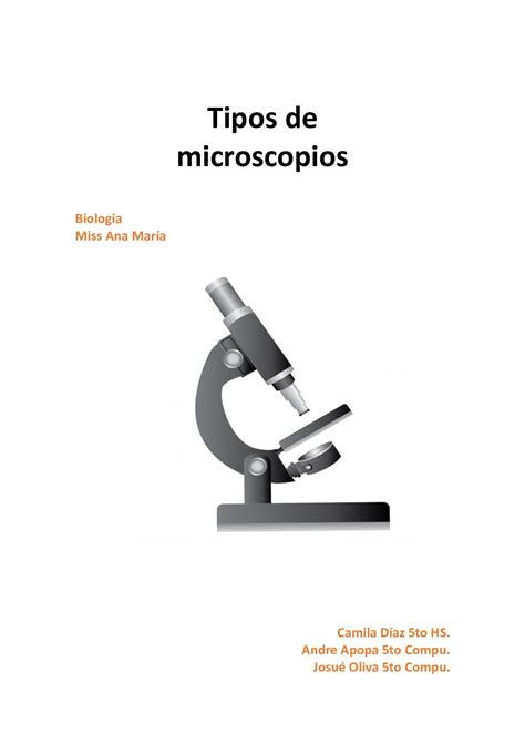 Calam O Tipos De Microscopios Biologia