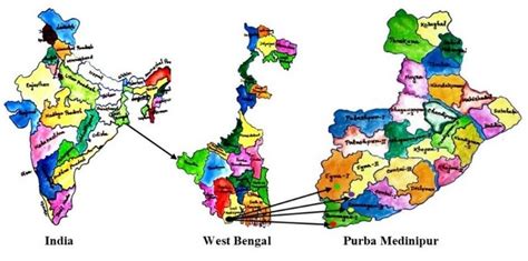 Figure1. Map showing the four study blocks in Purba Medinipur district ...