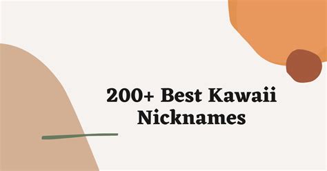 Kawaii Nicknames 200 Adorable And Cute Names