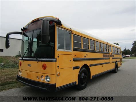 2004 Thomas School Bus Built Pusher Style Flat Nose Cab Over With