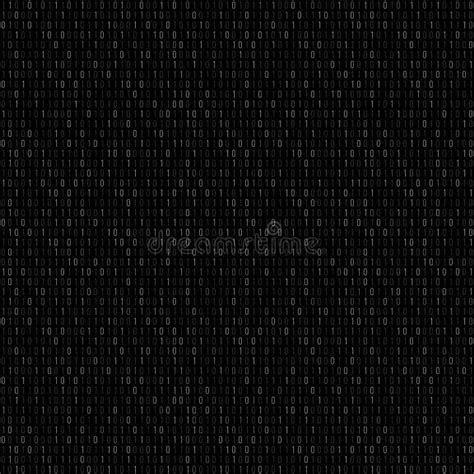 Binary Code Data Seamless Texture Stock Vector Illustration Of Code