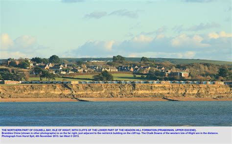 Colwell Bay, Isle of Wight - Geology by Ian West.