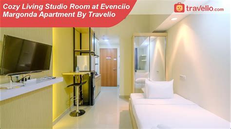 Room Tour Cozy Living Studio Room At Evenciio Margonda Apartment Youtube