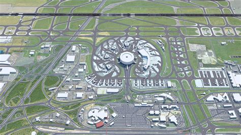 Paris Charles De Gaulle Airport 3D Model By 3dstudio