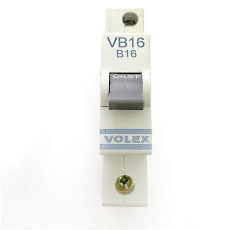 MCB S Volex VB16 Red Clip B16 16A 16 MCB Circuit Breaker Type B