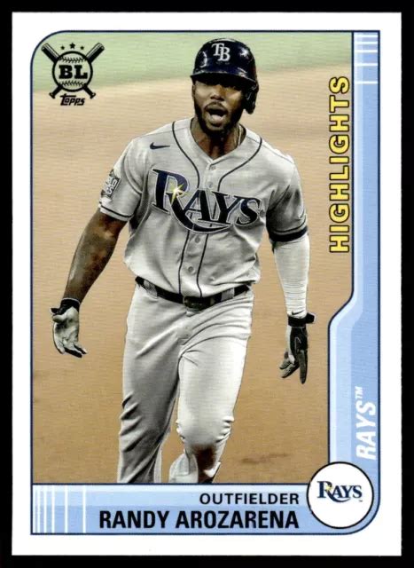 Topps Big League Randy Arozarena Hl Tampa Bay Rays Eur