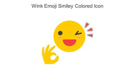 Wink Emoji Smiley Colored Icon In Powerpoint Pptx Png And Editable Eps