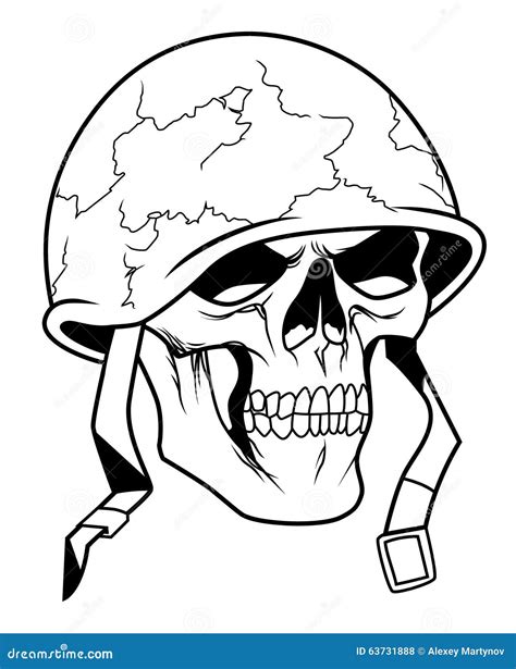 Cr Neo En Casco Militar Ilustraci N Del Vector Ilustraci N De Tatuaje