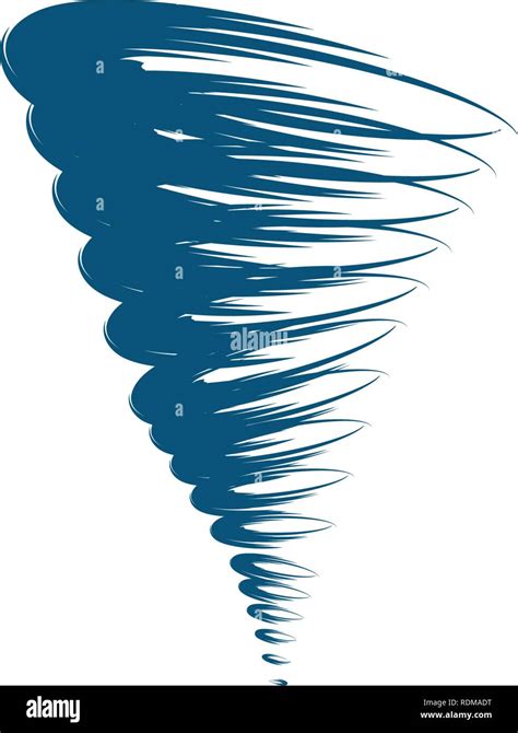 Tornado símbolo logotipo diseño ilustración vectorial Imagen Vector de