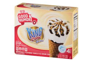 Good Humor King Cone Vanilla Ice Cream Cone Pk Good Humor