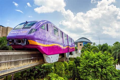 sentosa express monorail train  singapore editorial image image
