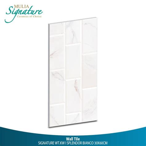 Jual Keramik Dinding X Splendor Bianco Glossy Mulia Tile Shopee