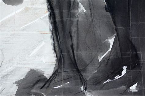 Richard Tosczak The Pleiades Taygete Nude Female Figurative Charcoal And Ink On Canvas