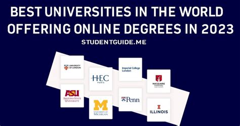 Best Universities in the World Offering Online Degrees in 2023 - StudentG