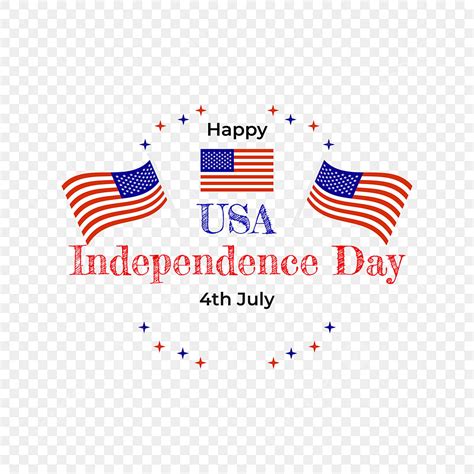 Happy 4th July Vector Hd PNG Images Happy Independence Day Usa 4th