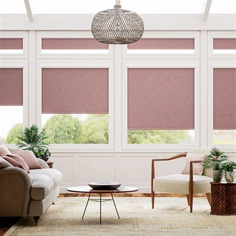 Perfectfit Florence Blackout Antique Rose Conservatory Roller Blind