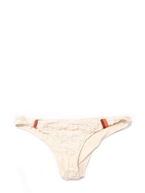 Boutique Roseanna Ecru White Lace Bikini Briefs With Orange Ties Retail Price Size