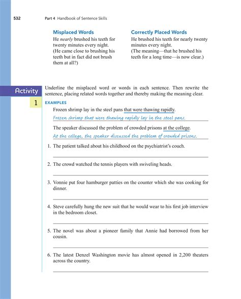 Solution Misplaced And Dangling Modifiers Exercises With Examples