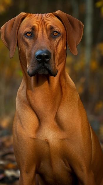 Un Perro Con Una Nariz Negra Y Una Nariz Negra Se Sienta En Las Hojas