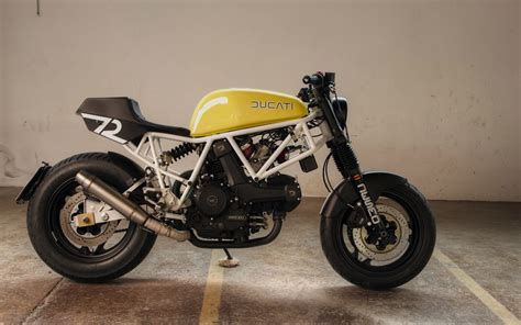 Espresso Giallo Inazuma Caf Racer Cafe Racer Ducati Cafe Racer