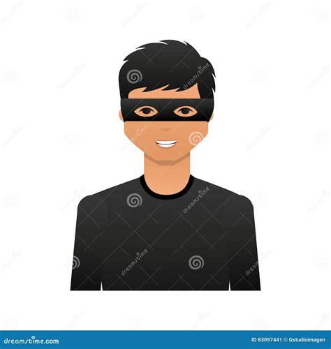 Thief Avatar Character Icon Stock Illustration Illustration Of