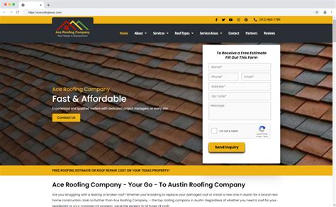 The Best Roofing Website Design 11 Beautiful Examples