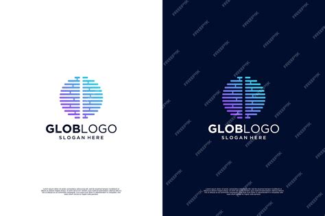 Premium Vector Digital World Logo Design Global Network Connection