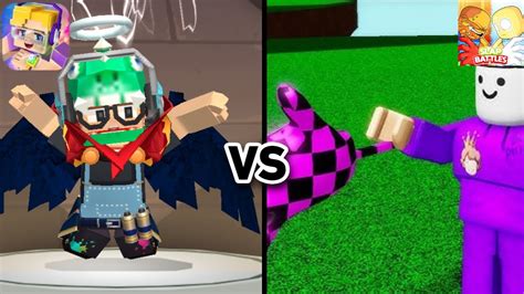 Blockman Go Vs Roblox Slapbattles Youtube