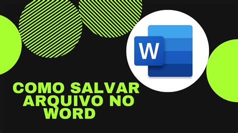 Como Salvar Documento No Word