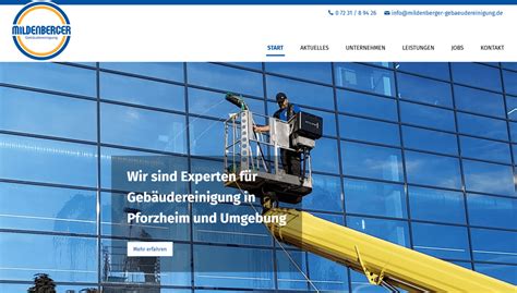 Neue Website von MILDENBERGER Gebäudereinigung Mildenberger