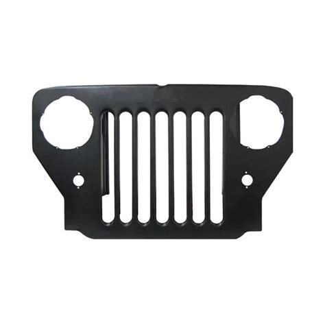 Steel Radiator Grille W Willys Logo 1953 1964 Cj3b Willys Jeep