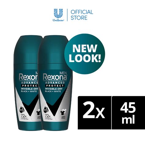 Rexona Men Motionsense Roll On Deodorant Invisible Dry 45ml X2 Shopee