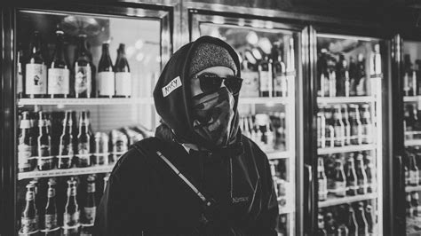 Wallpaper Sunglasses Mask Beer Gangster Photograph Black And