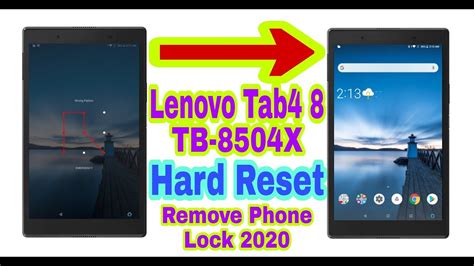 Lenovo Tab4 8 TB 8504X Hard Reset Remove Phone Lock 2020 Unlock