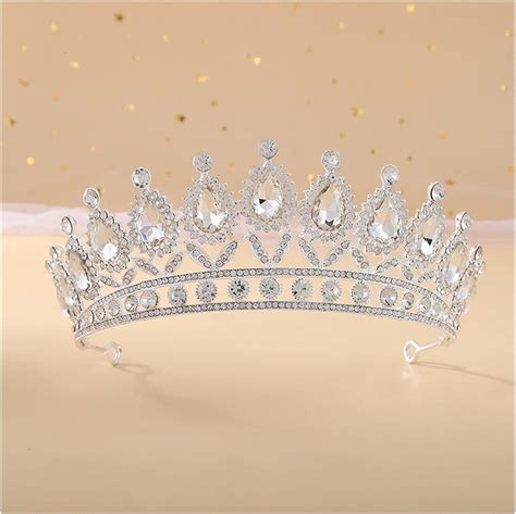 OEDCL Kristall Hochzeit Krone Braut Diademe Kronen Königin Diadem